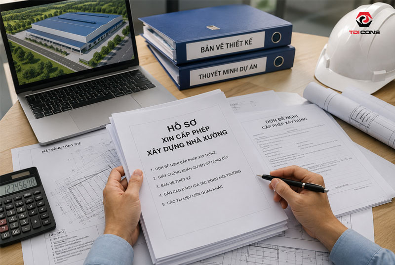 Chuẩn bị hồ sơ cấp phép xây dựng nhà xưởng