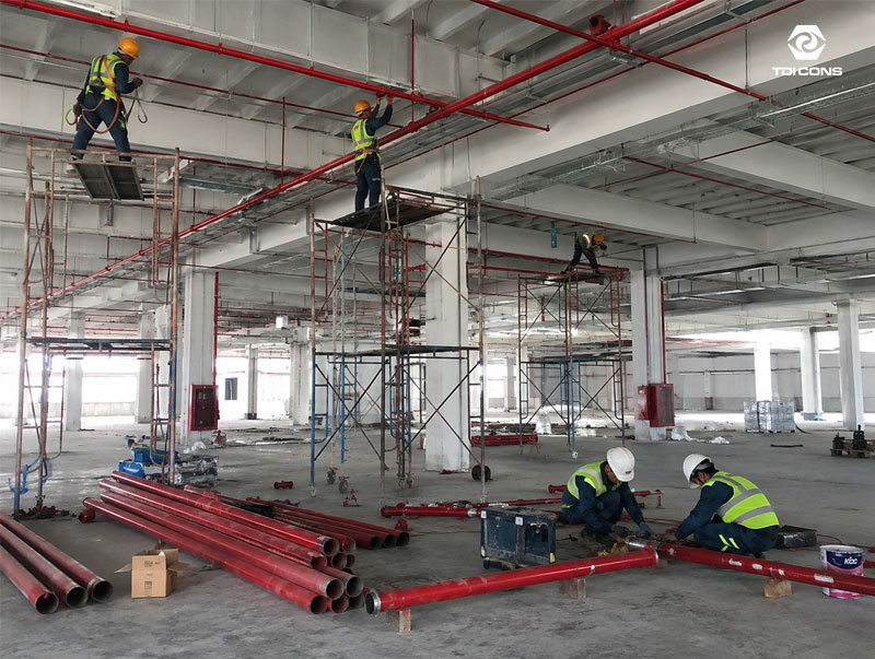 Quy trình lắp đặt hệ thống PCCC cho nhà xưởng