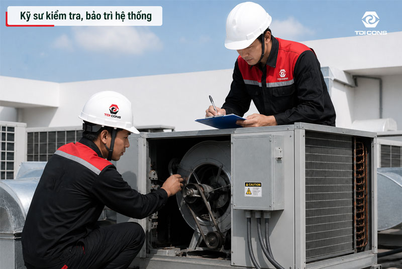Bảo dưỡng hệ thống thông gió định kỳ