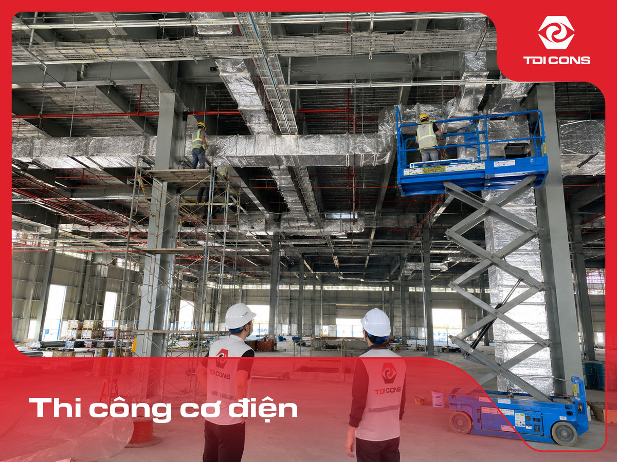 thi công cơ điện nhà xưởng