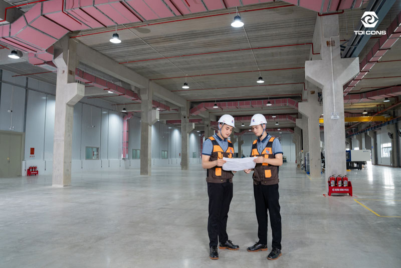 Quy trình thi công nhà xưởng công nghiệp