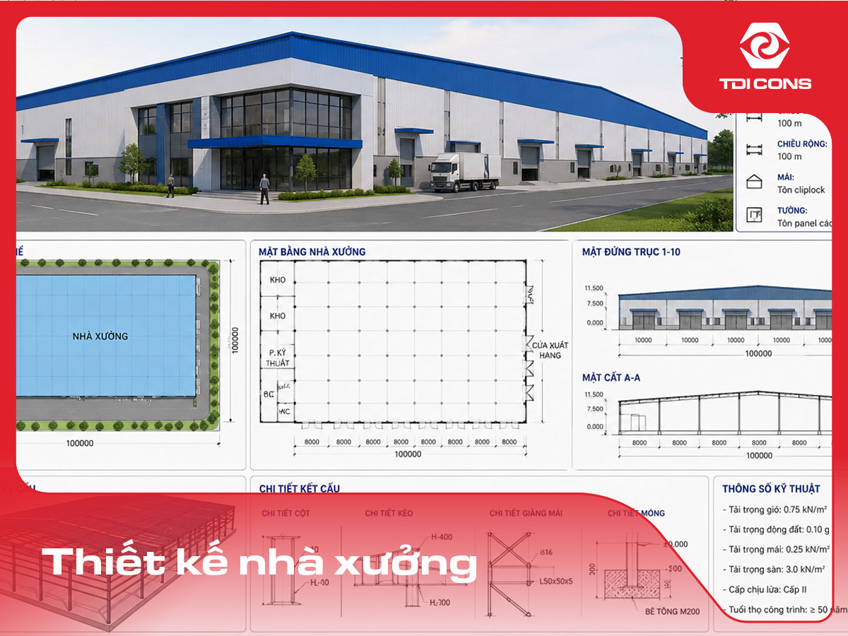 thiết kế nhà xưởng
