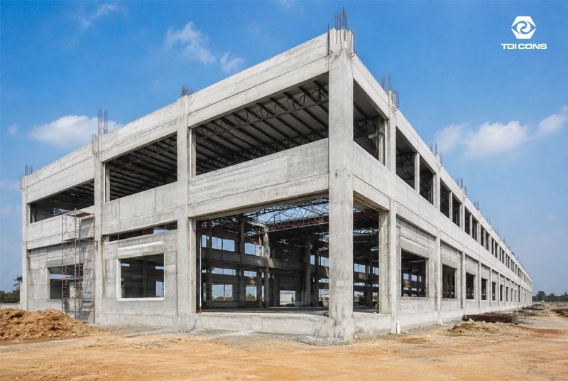 Nhà xưởng kết cấu từ bê tông cốt thép