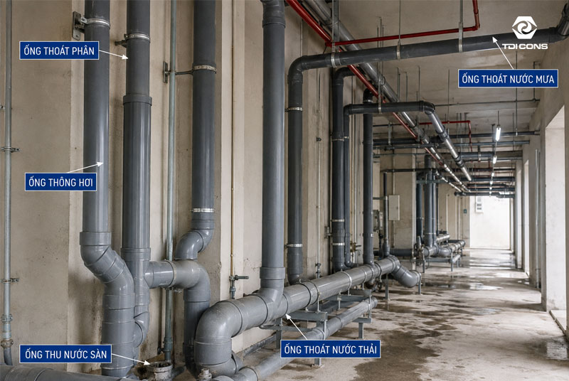 Hệ thống thoát nước toà nhà chung cư