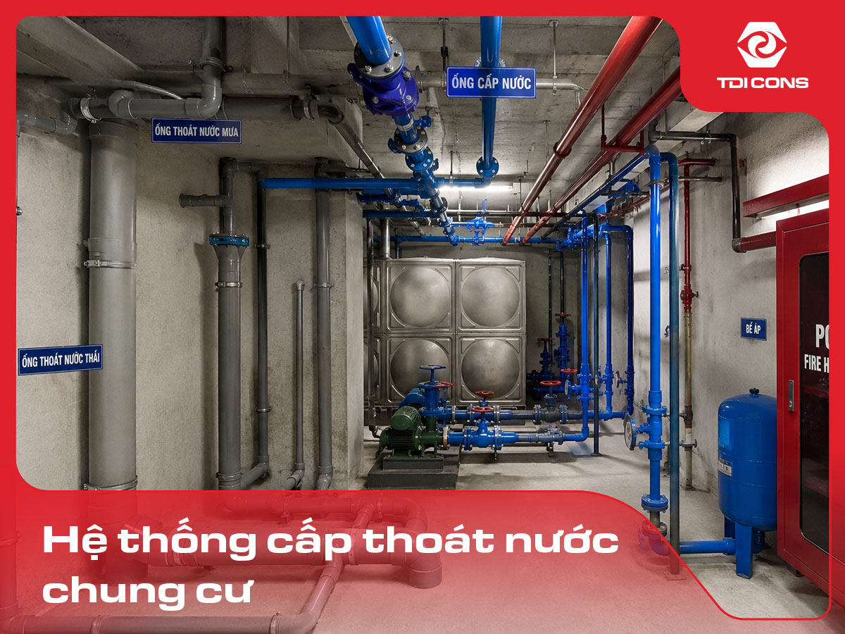 hệ thống cấp thoát nước chung cư