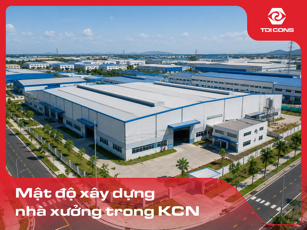 mật độ xây dựng nhà xưởng trong khu công nghiệp