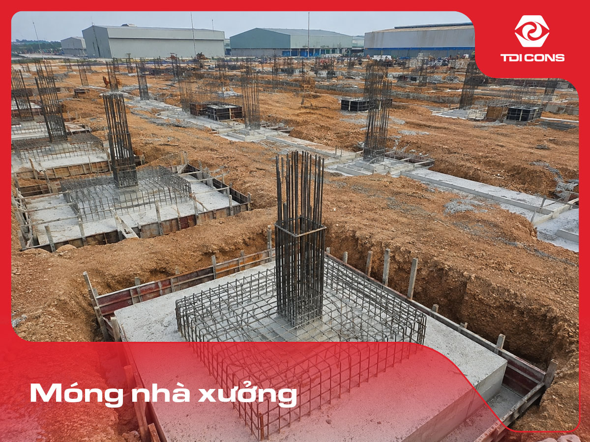 móng nhà xưởng