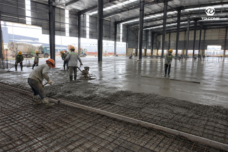 Nền nhà xưởng bê tông cốt thép