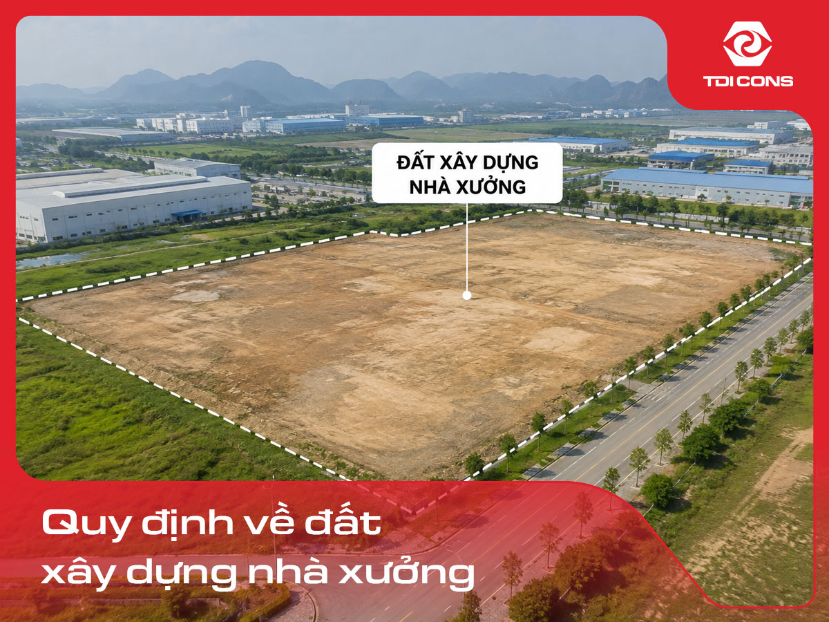 quy định về đất xây dựng nhà xưởng