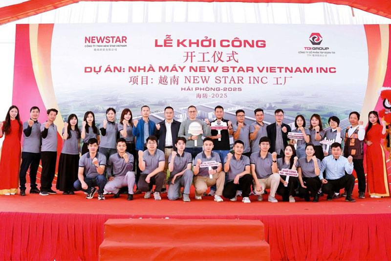 TDI Cons khởi công dự án nhà máy New Star Việt Nam INC