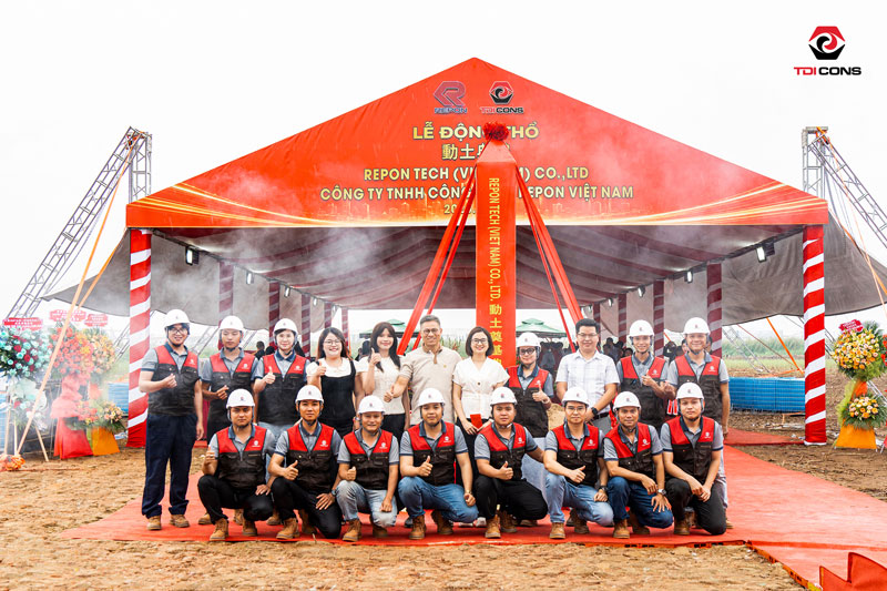 TDI Cons khởi công dự án nhà máy Repon long An