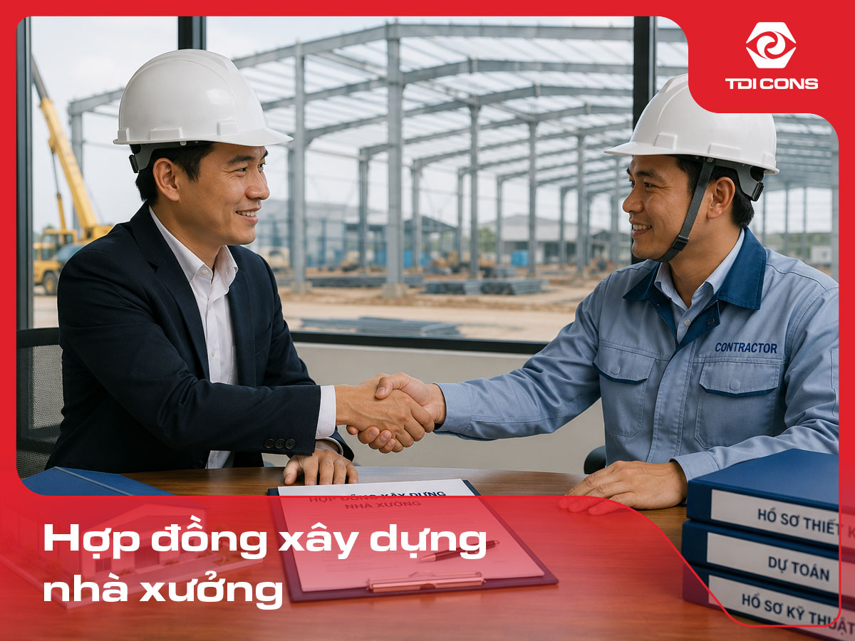hợp đồng xây dựng nhà xưởng