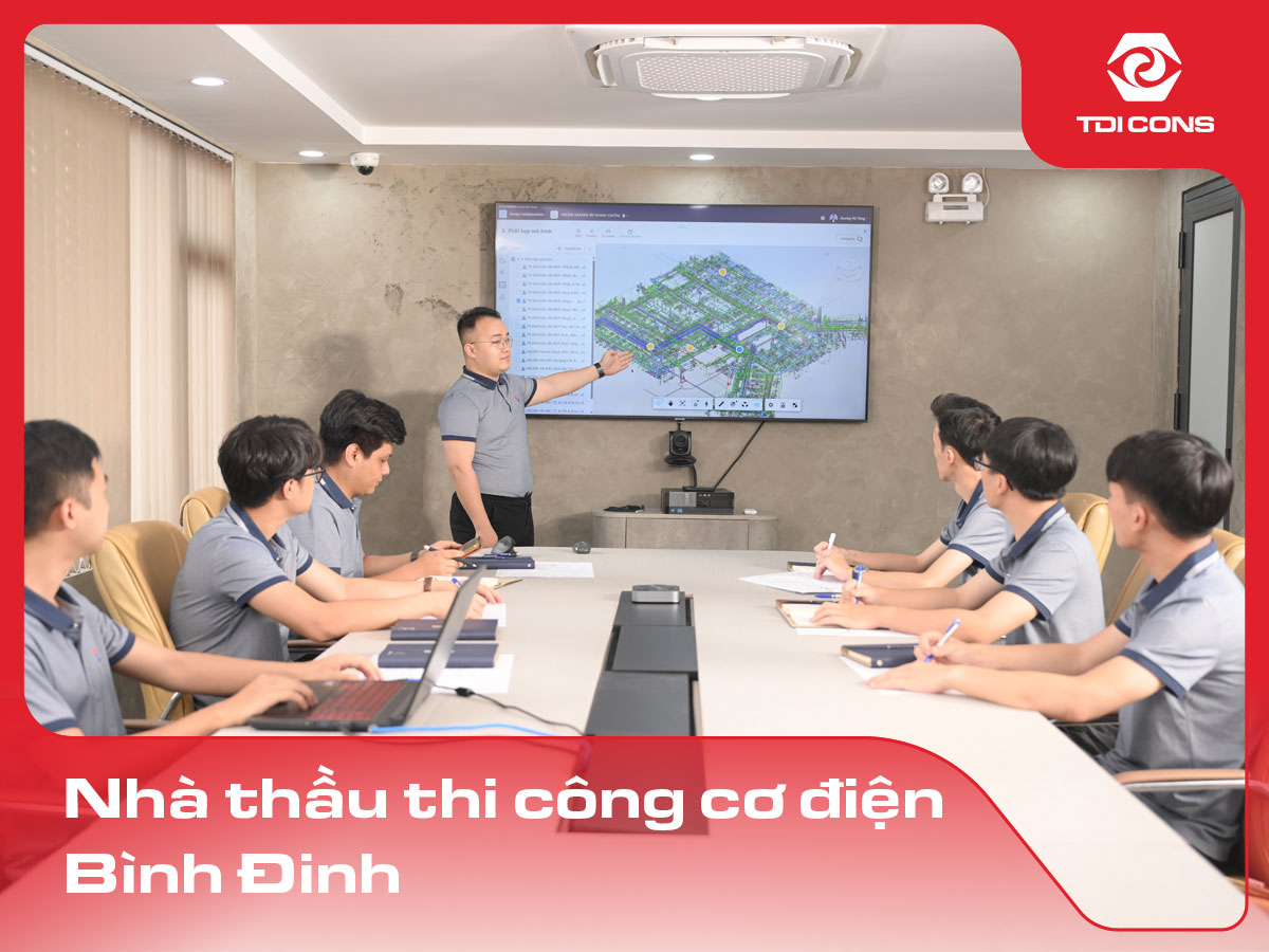 nhà thầu thi công cơ điện bình định