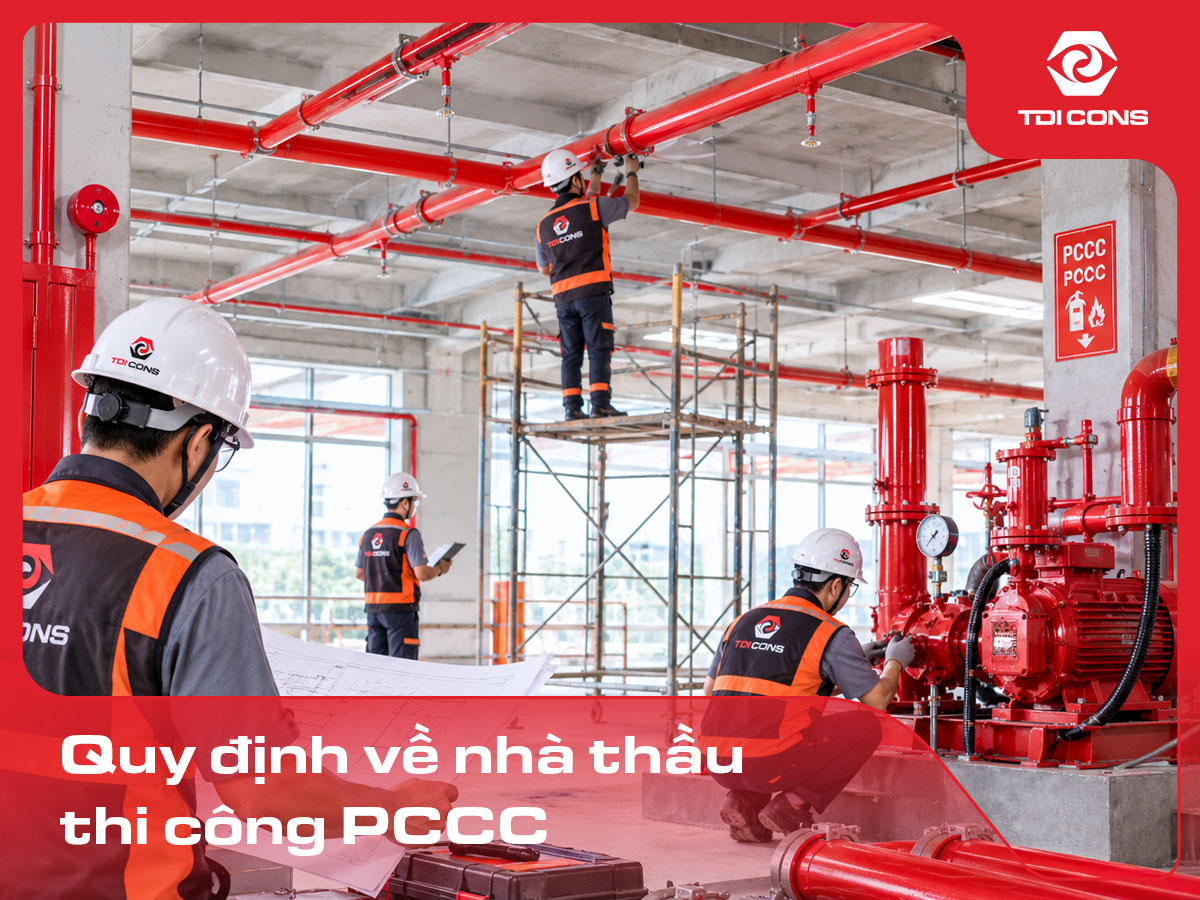 Quy định về nhà thầu thi công PCCC