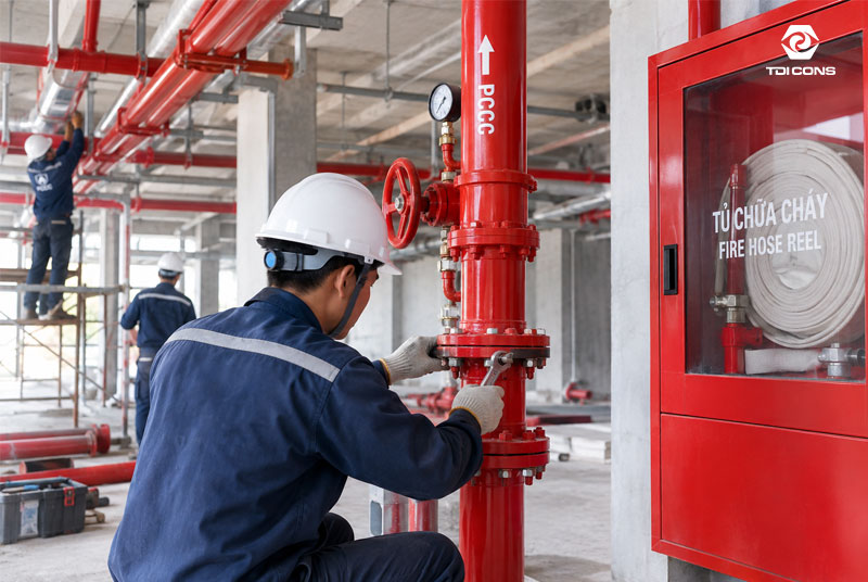 Các hạng mục cần thực hiện thi công PCCC Hà Nội
